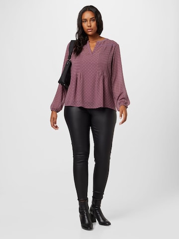 ABOUT YOU Curvy Blouse 'Agnes' in Purple