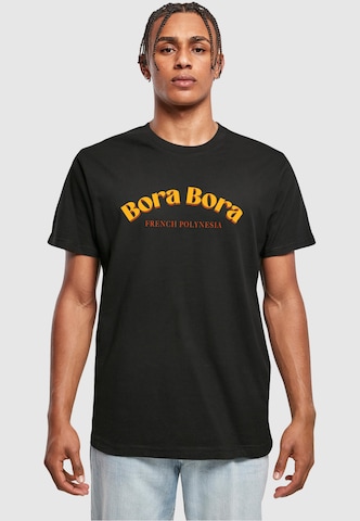 T-Shirt 'Bora Bora French Polynesia' Mister Tee en noir : devant
