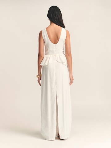 St MRLO - Vestido de festa 'Aloe' em bege: atrás