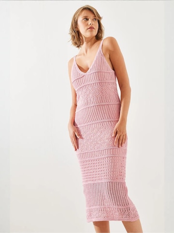 Bianco Lucci Strickkleid in Pink