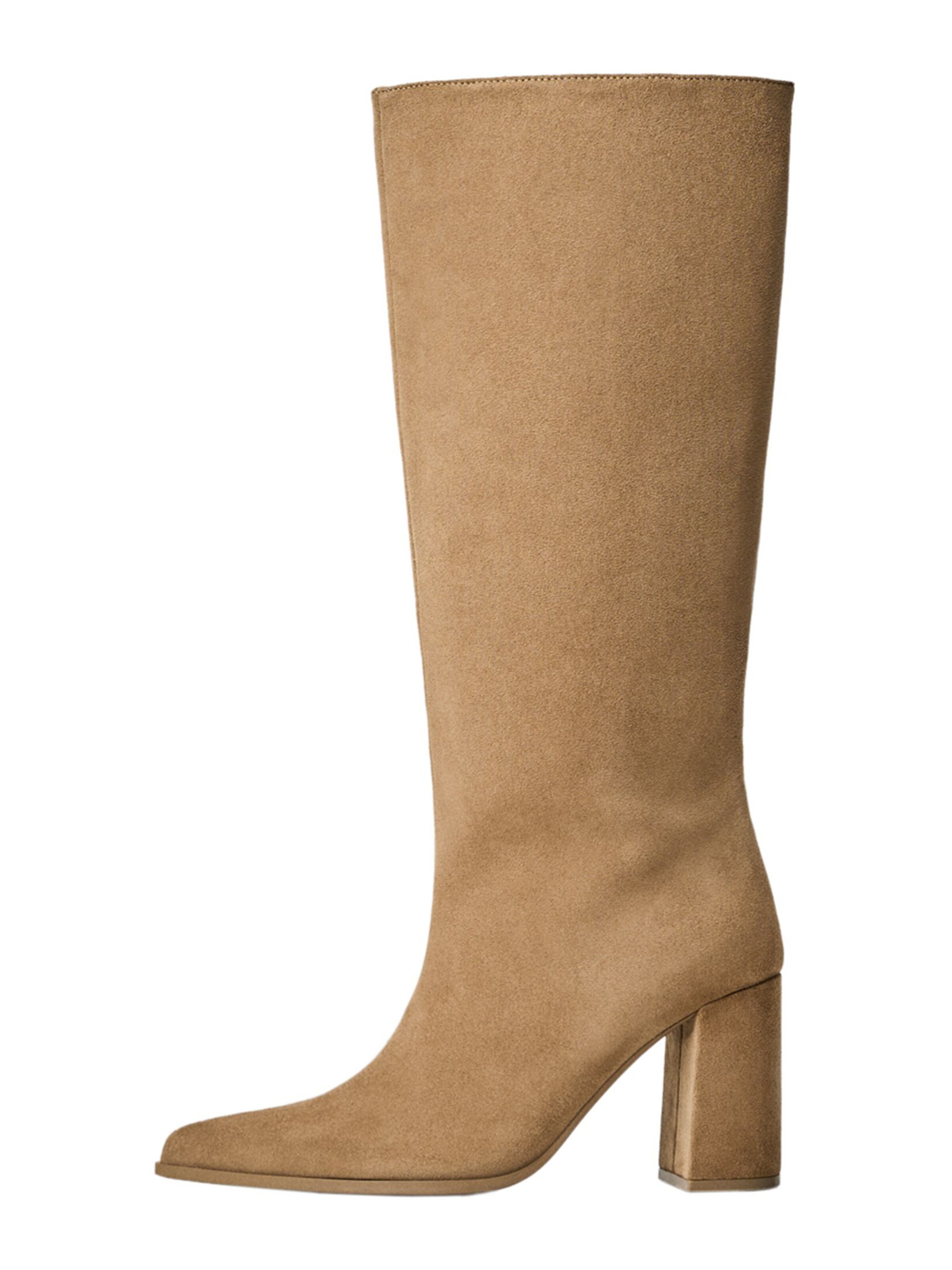 Bershka Kozaki w kolorze brązowy