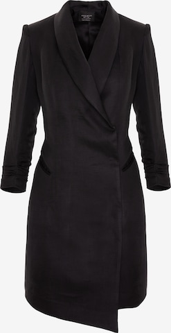 AVENUE N°29 Kjole 'Asymmetric Tailored Blazer Dress' i sort: forside