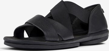 CAMPER Sandalen met riem ' Right Nina ' in Zwart: voorkant