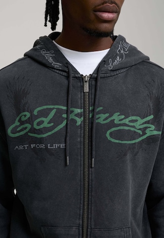 Ed Hardy Кофта на молнии 'Art For Life' в Черный