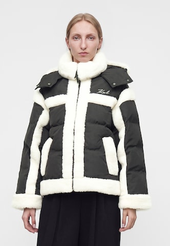 Karl Lagerfeld Зимно яке в черно: отпред