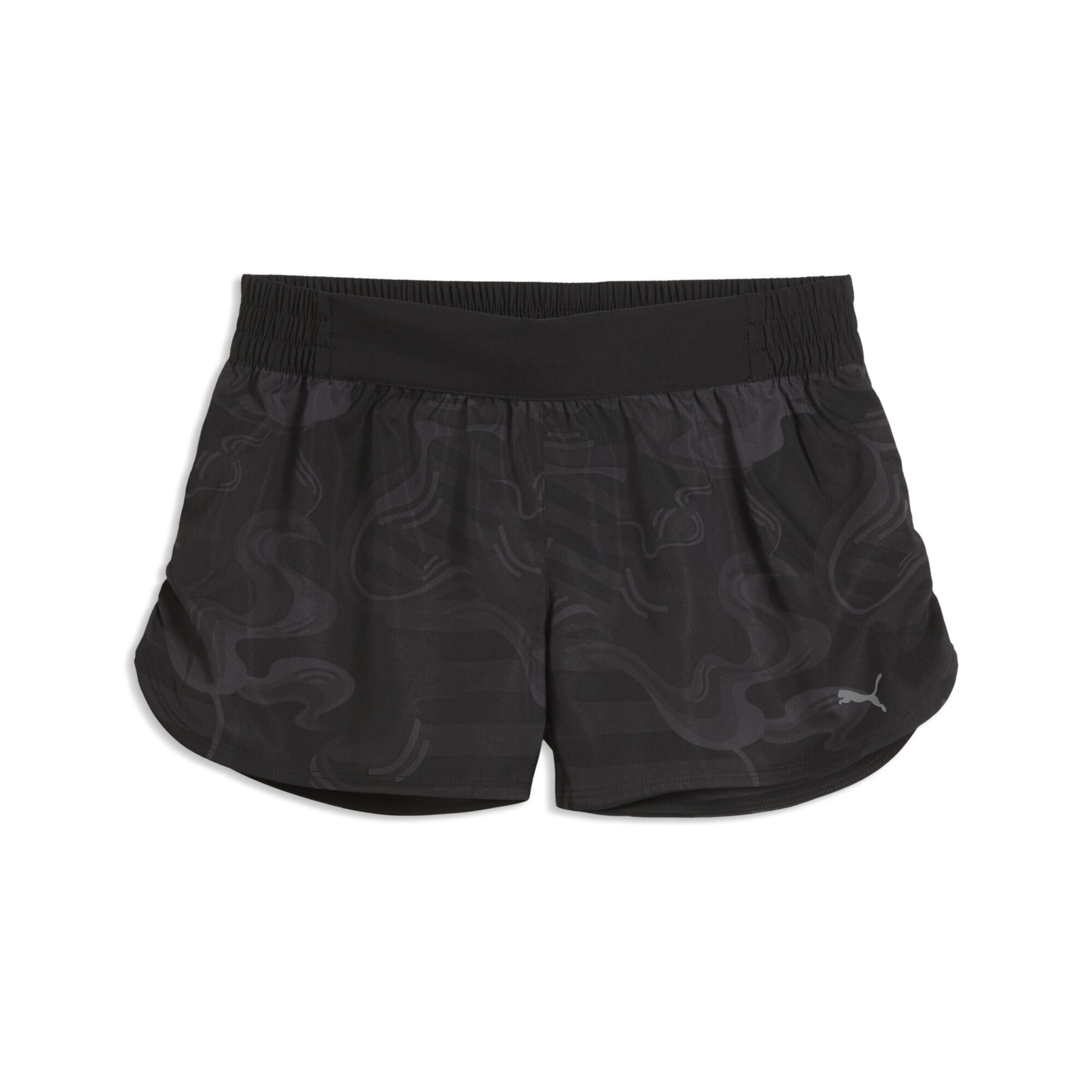 PUMA Regular Sports trousers in Black: front
