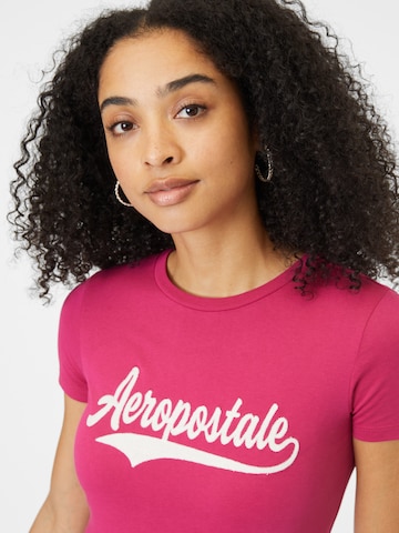 T-shirt 'JUNE' AÉROPOSTALE en rose