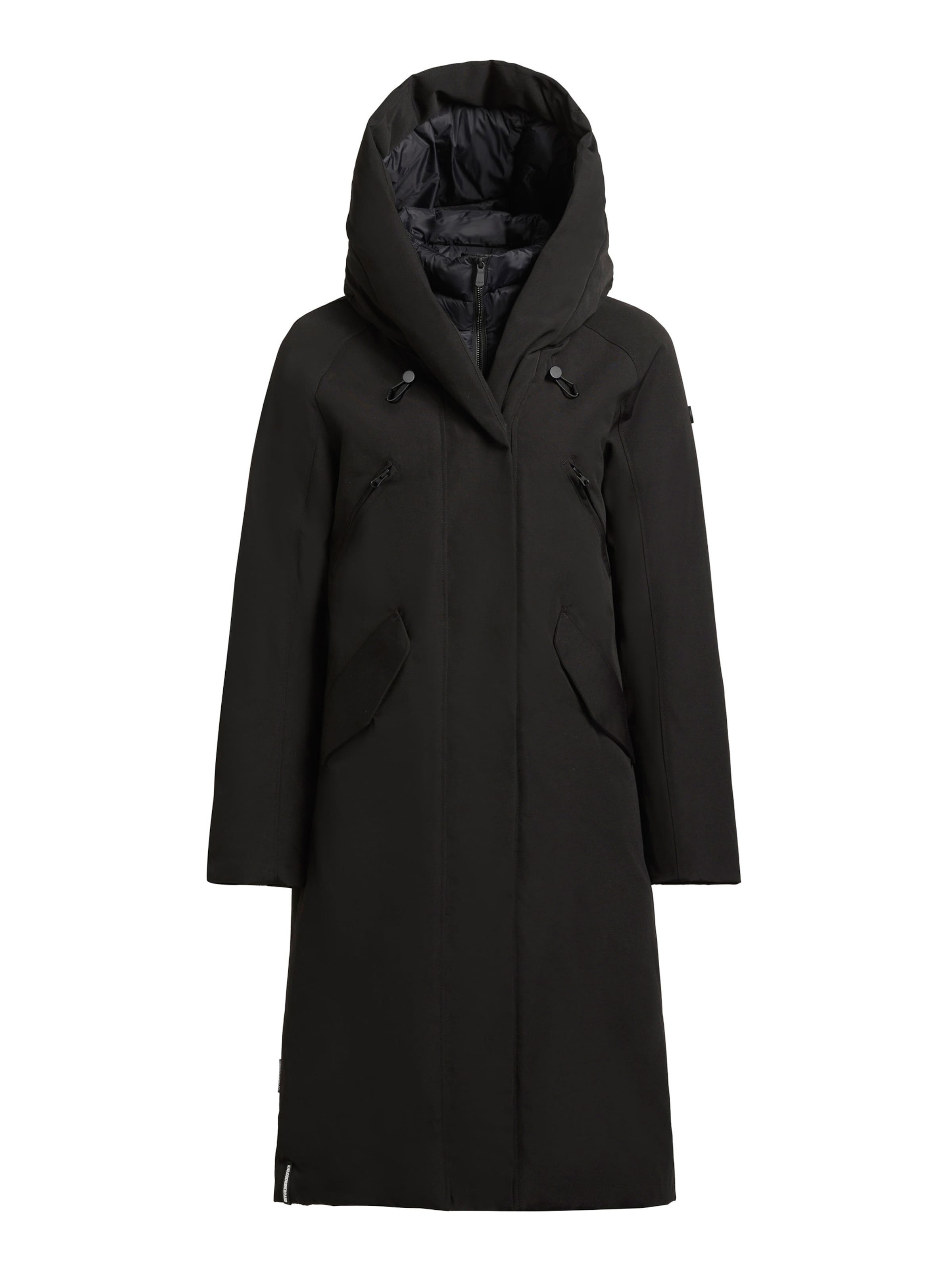 Cappotto invernale 'IXIA' di khujo in nero: frontale