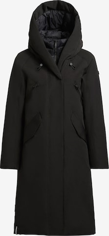 Manteau d’hiver 'IXIA' khujo en noir : devant