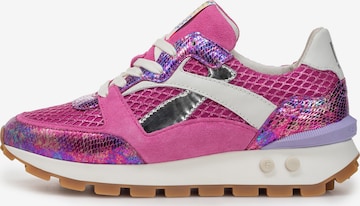 Floris van Bommel Platform trainers 'BLOKKI 07' in Pink: front