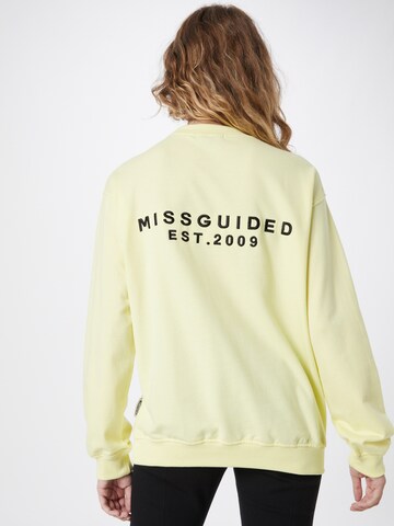 Missguided Sweatshirt in Geel