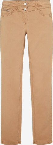 TOM TAILOR Skinny Broek 'Alexa' in Bruin: voorkant