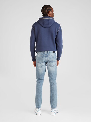 QS Slimfit Jeans i blå