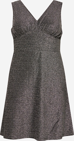 Vero Moda Curve Kleid in Silber: front