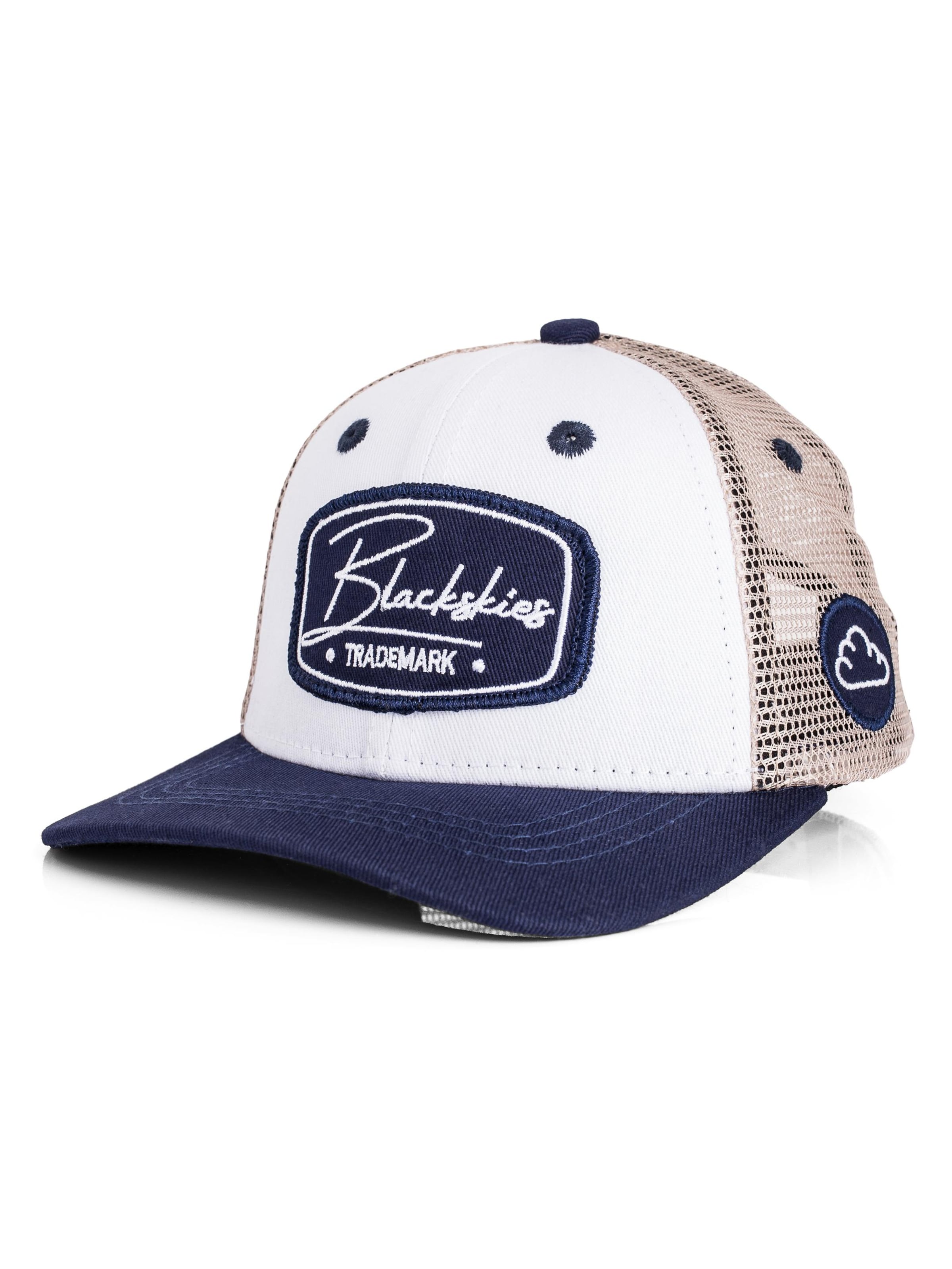Blackskies Hat 'Race' in White: front