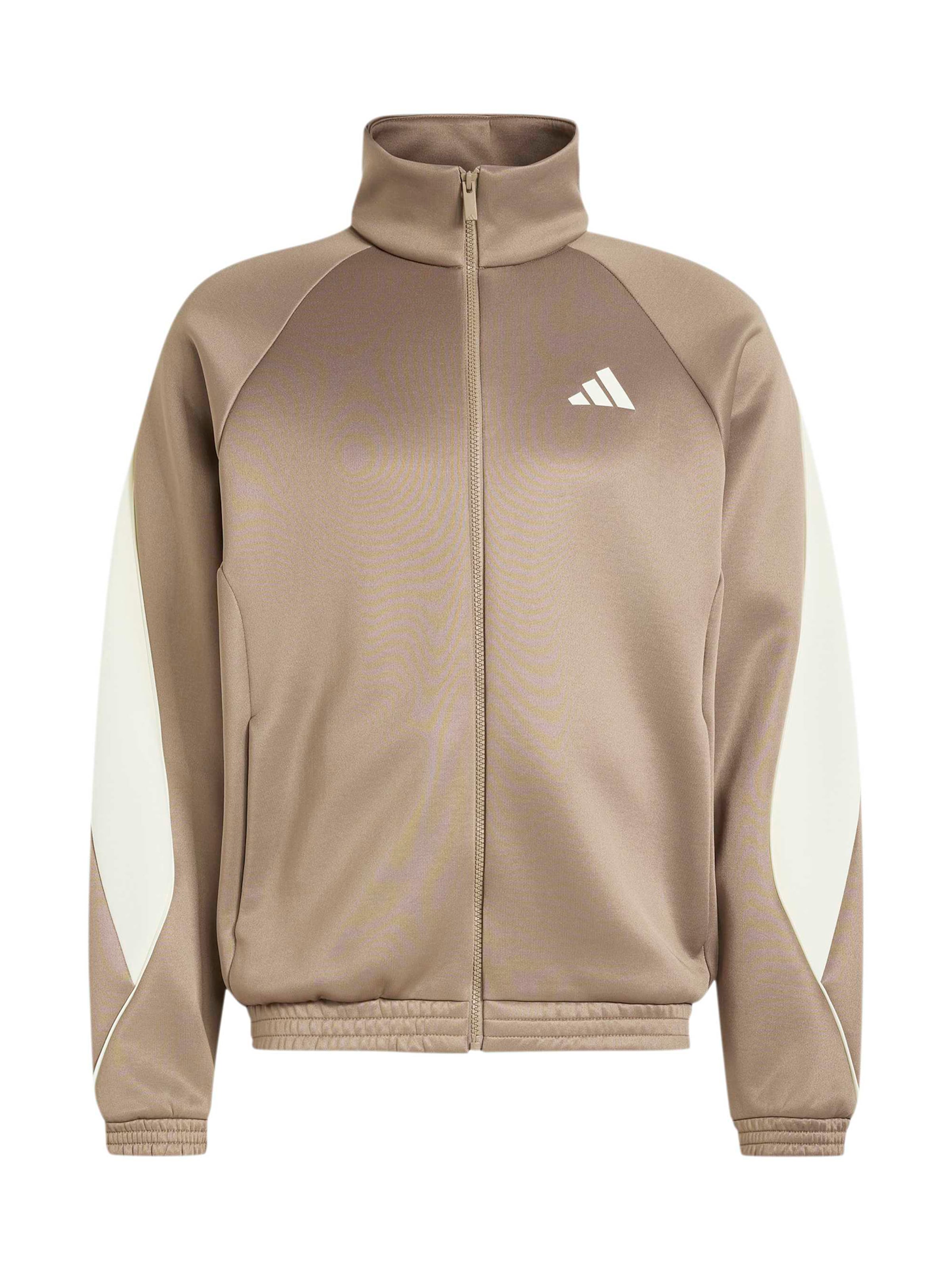 ADIDAS SPORTSWEAR Sportsweatvest 'STADIUM' in Beige: voorkant