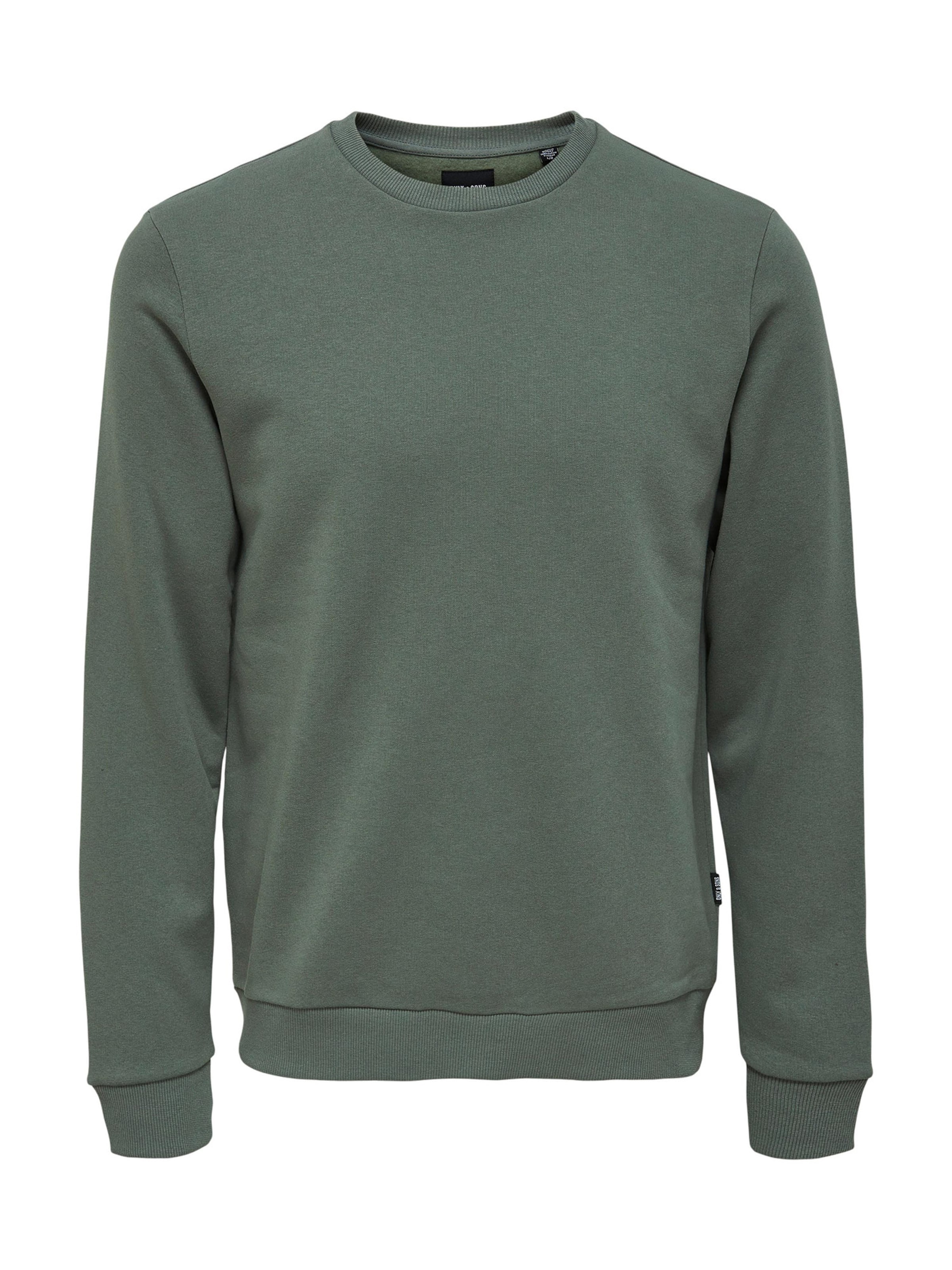 Only & Sons Sweatshirt 'Ceres'‌‌‌‌‌‌‌‌‌‌ in Grün: Vorderseite