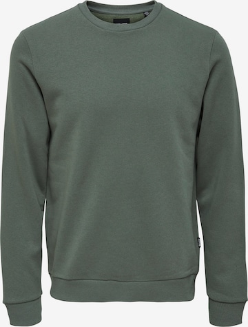 Only & Sons Sweatshirt 'Ceres' in Grün: Vorderseite