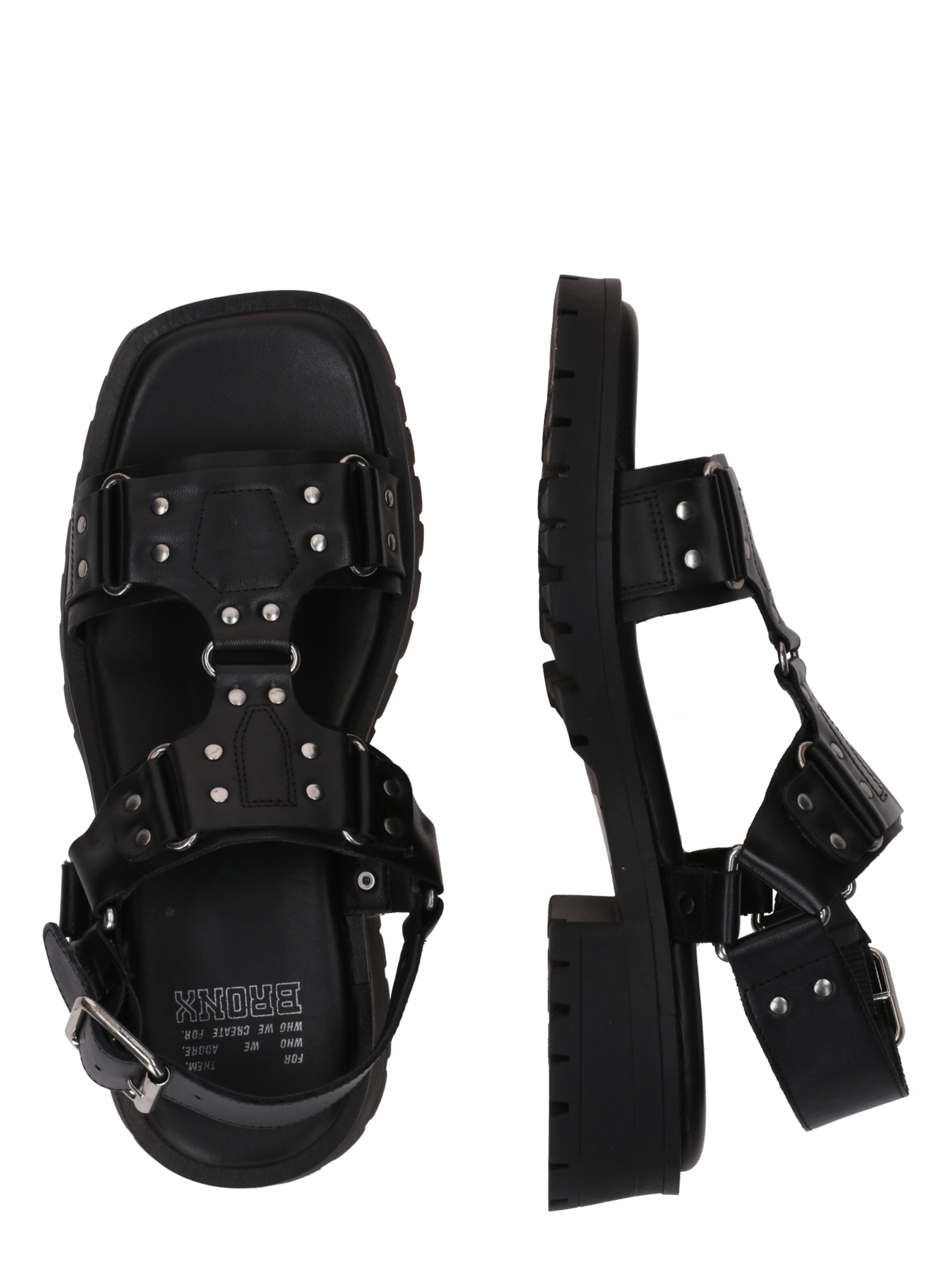 BRONX Sandal 'Rac-Quel' in Black