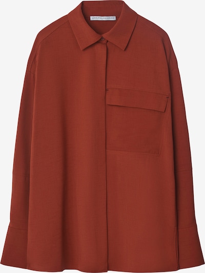 Adolfo Dominguez Blouse in de kleur Roestrood, Productweergave