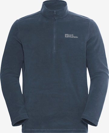 JACK WOLFSKIN Sportpullover 'Taunus' in Blau: Vorderseite