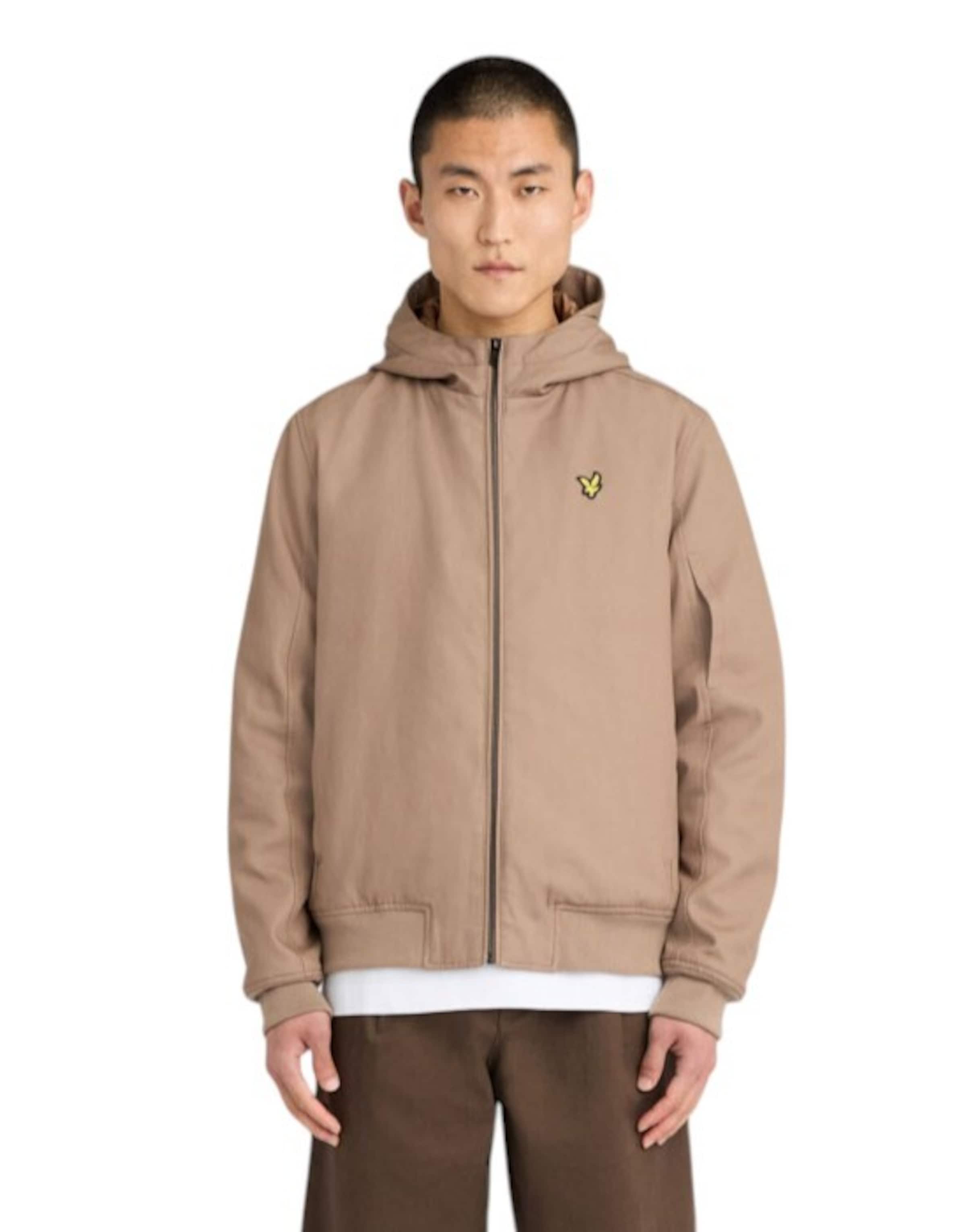 Veste mi-saison Lyle & Scott en marron : devant