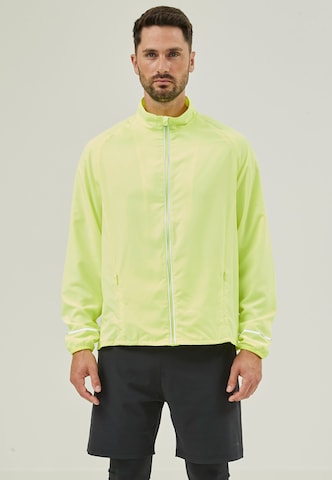 ENDURANCE Regular fit Athletic Jacket 'Lessend' in Yellow: front