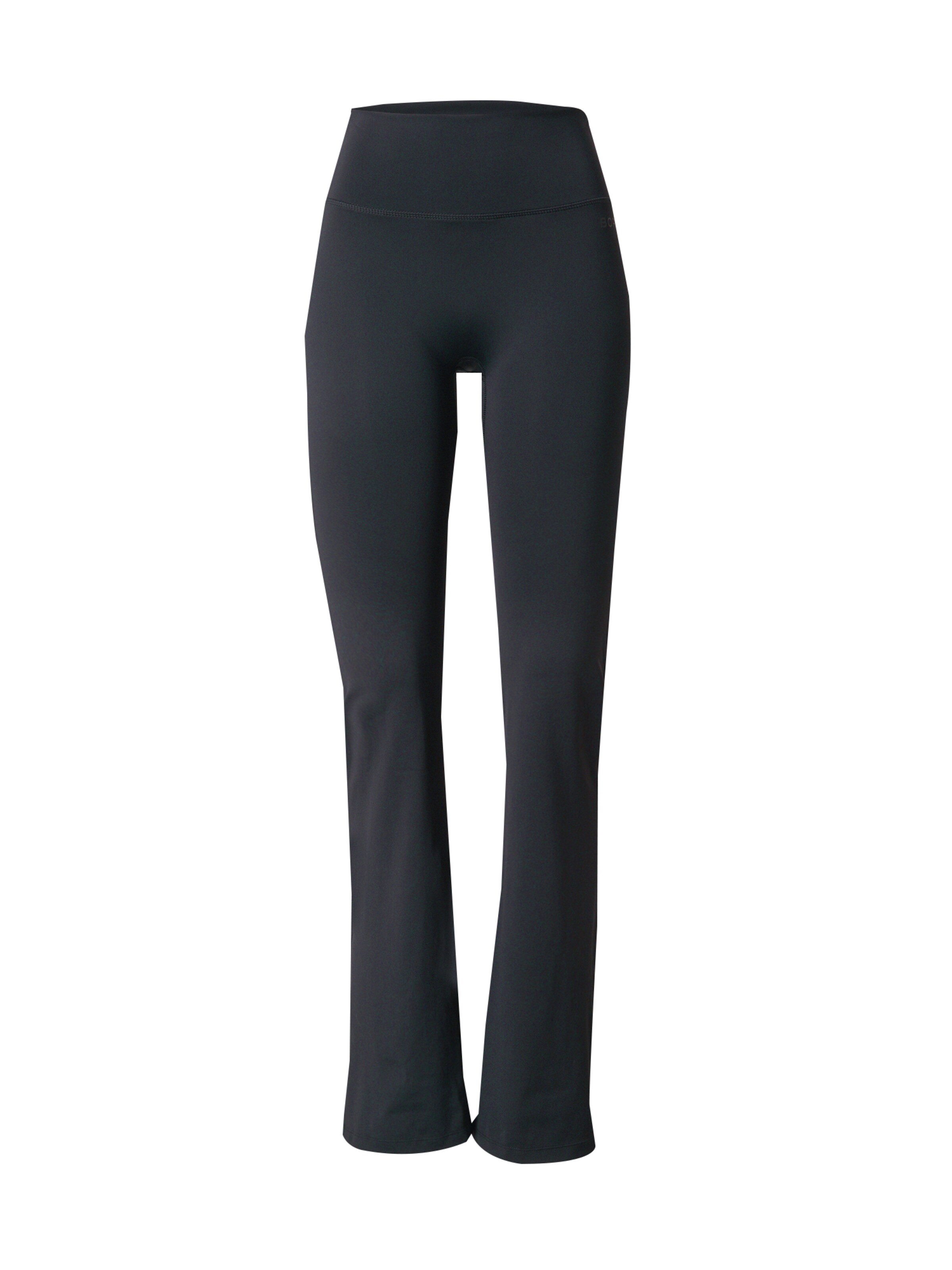 BJÖRN BORG Flared Παντελόνι φόρμας σε μαύρο: μπροστά