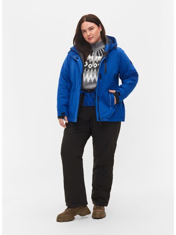 Zizzi Outdoorjacke 'Mebba' in Blau