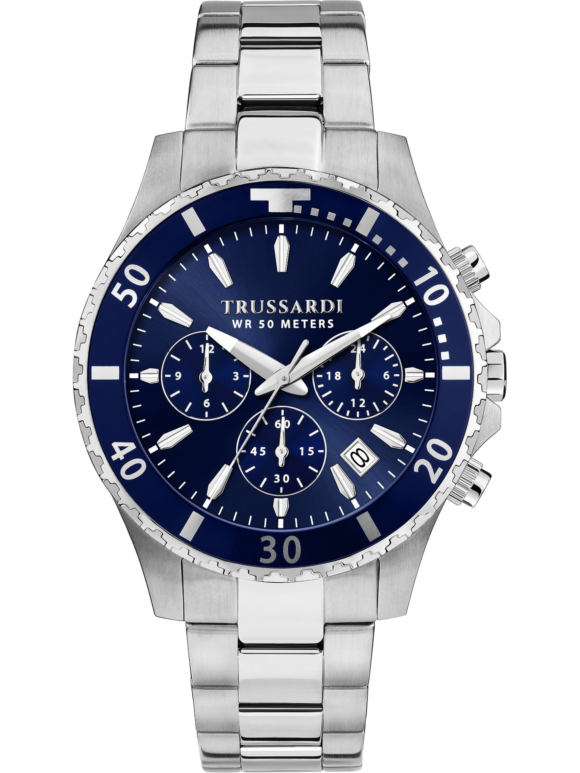 Trussardi Uhr in Blau: Vorderseite