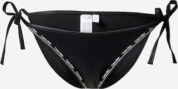 Calvin Klein Swimwear Bikinibroek in Zwart: voorkant