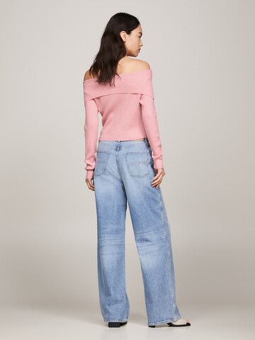 Pull-over Tommy Jeans en rose