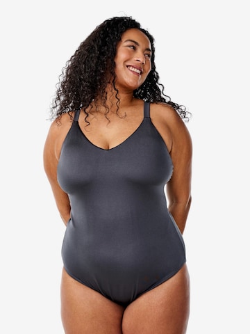 pilka Swim by Zizzi Biustjė Maudymosi kostiumėlis: priekis