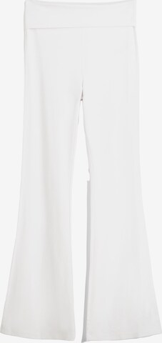 Pantalon Bershka en blanc : devant