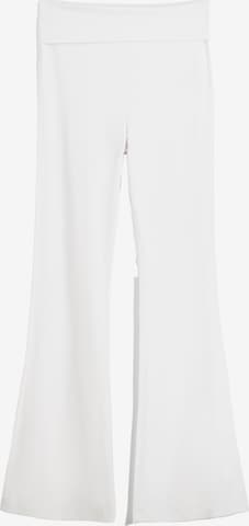 Pantalon Bershka en blanc : devant
