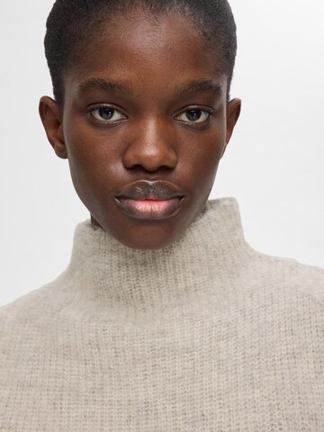 SELECTED FEMME Knitted Top 'SLFEmili' in Grey