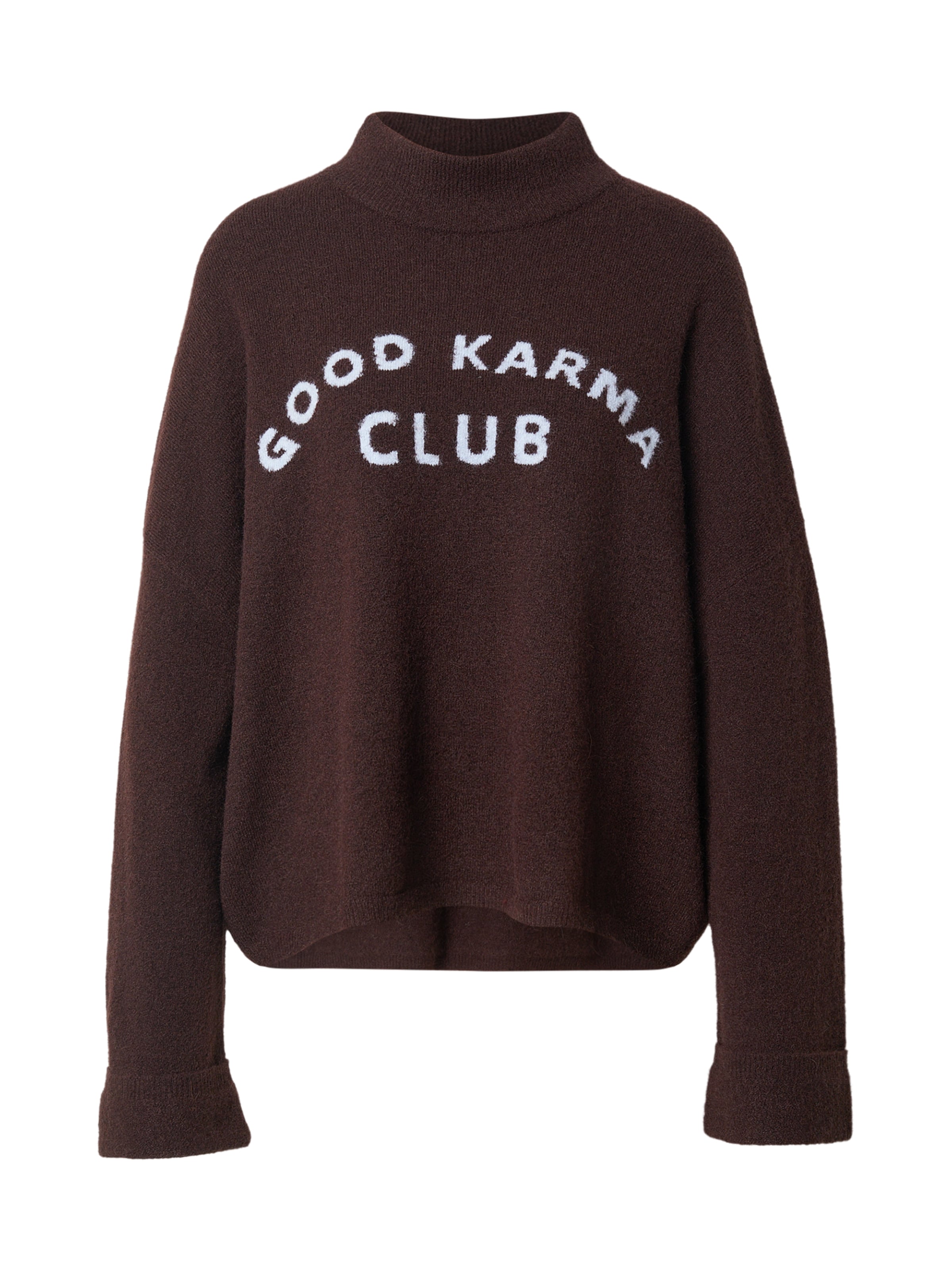 OH APRIL Pullover in Braun: Vorderseite