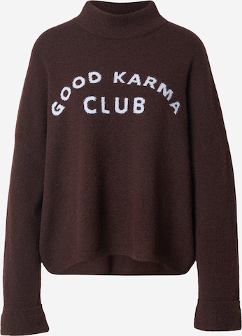 OH APRIL Pullover in Braun: Vorderseite