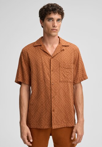 STRELLSON Regular Fit Hemd 'Cisco ' in Braun