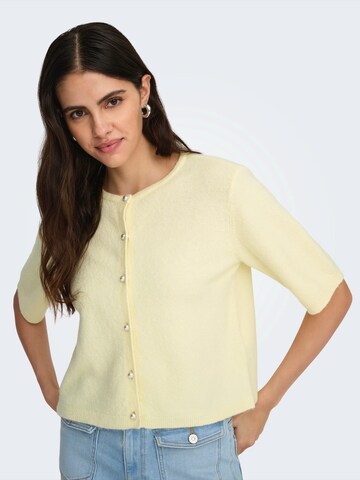 JDY Knit Cardigan 'JDYRUE' in Yellow