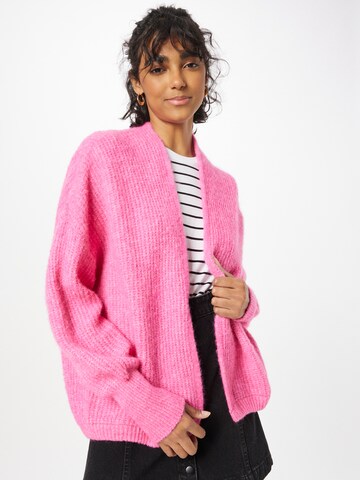 AMERICAN VINTAGE Knit cardigan 'East' in Pink: front