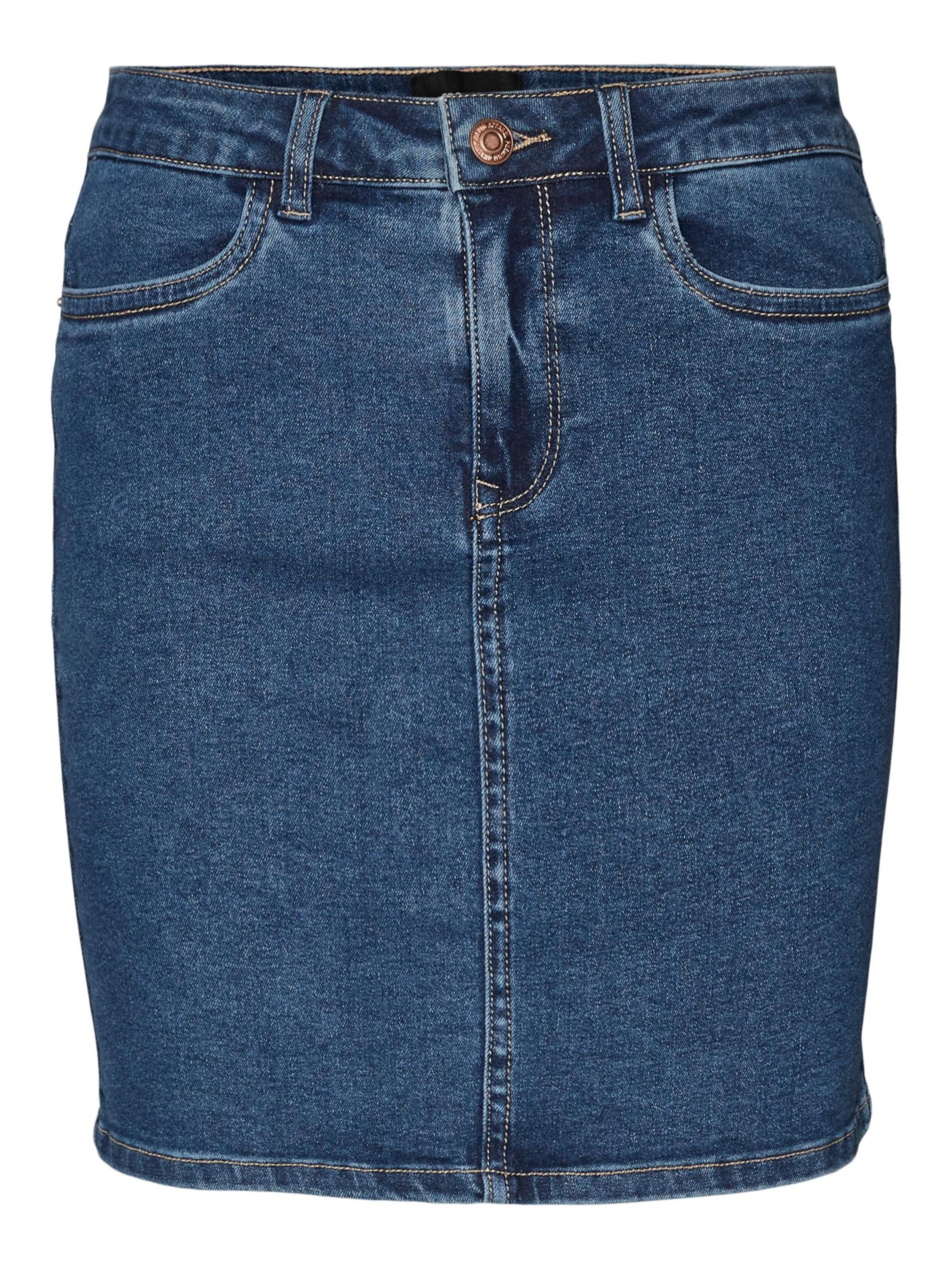 VERO MODA Sukňa 'Luna' - Modrá: predná strana