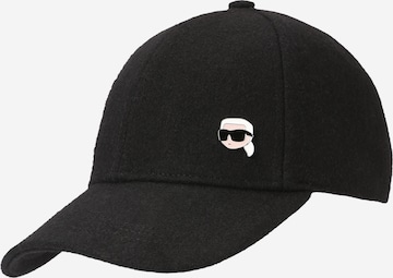 Șapcă 'Ikonik 2.0' de la Karl Lagerfeld pe negru: față