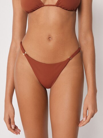 CALZEDONIA Bikini Bottoms 'Premium Fit' in Brown: front