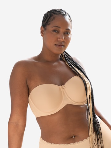 SugarShape Bandeau Bra 'Liberty Conscious ' in Beige: front