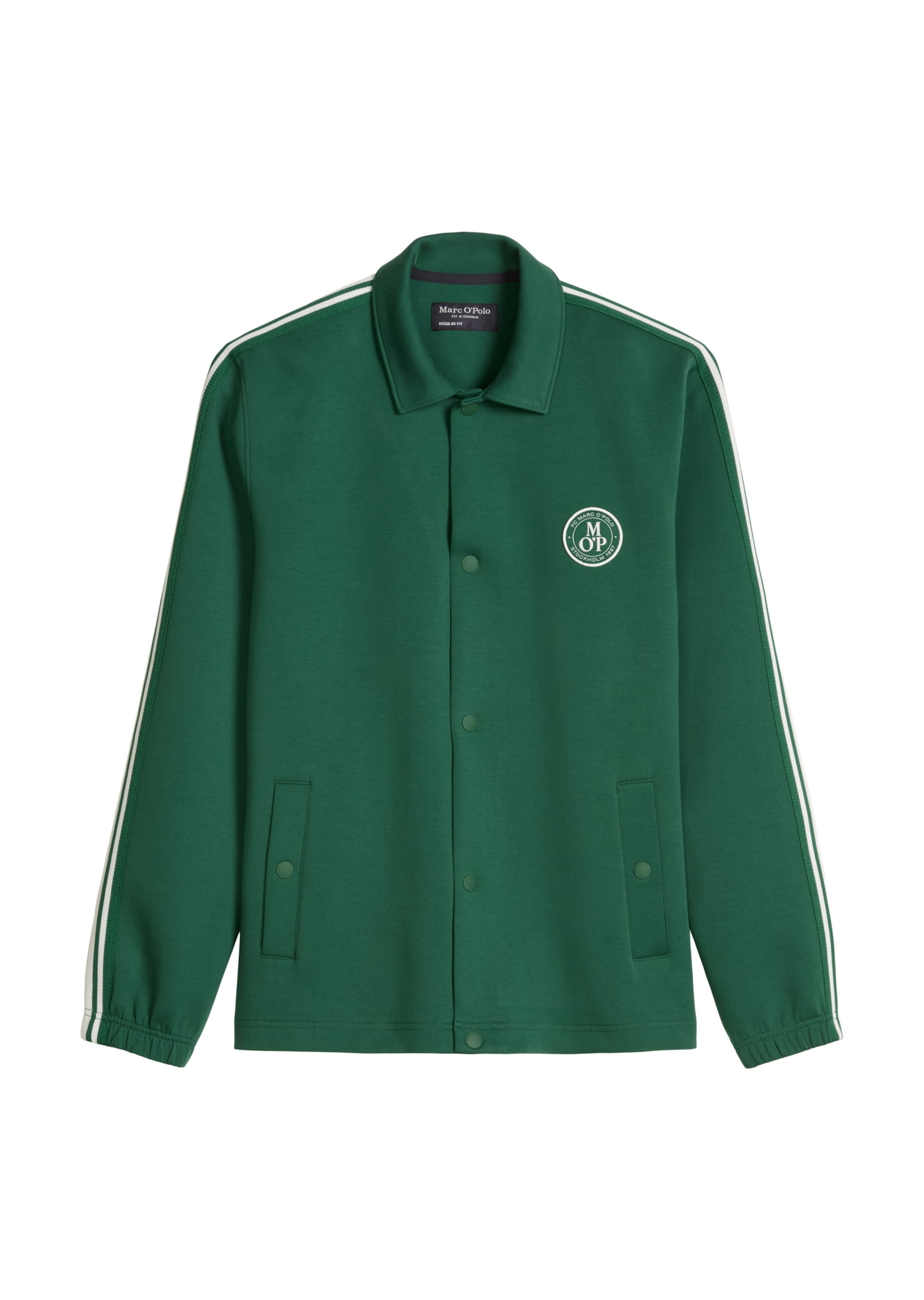 Marc O'Polo Sweatvest in Groen: voorkant