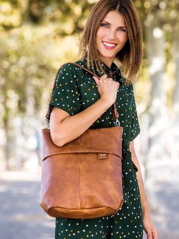 ZWEI Shoulder Bag 'MADEMOISELLE.M M12' in Brown