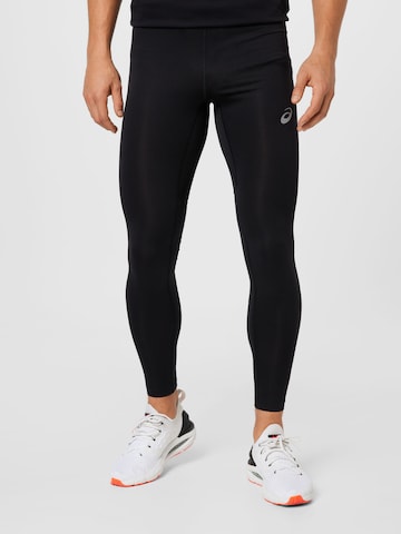 Skinny Pantalon de sport 'Core' ASICS en noir : devant