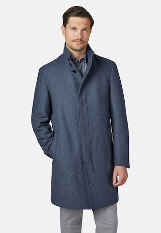 HECHTER PARIS Between-Seasons Coat 'Modern Fit' in Blue: front