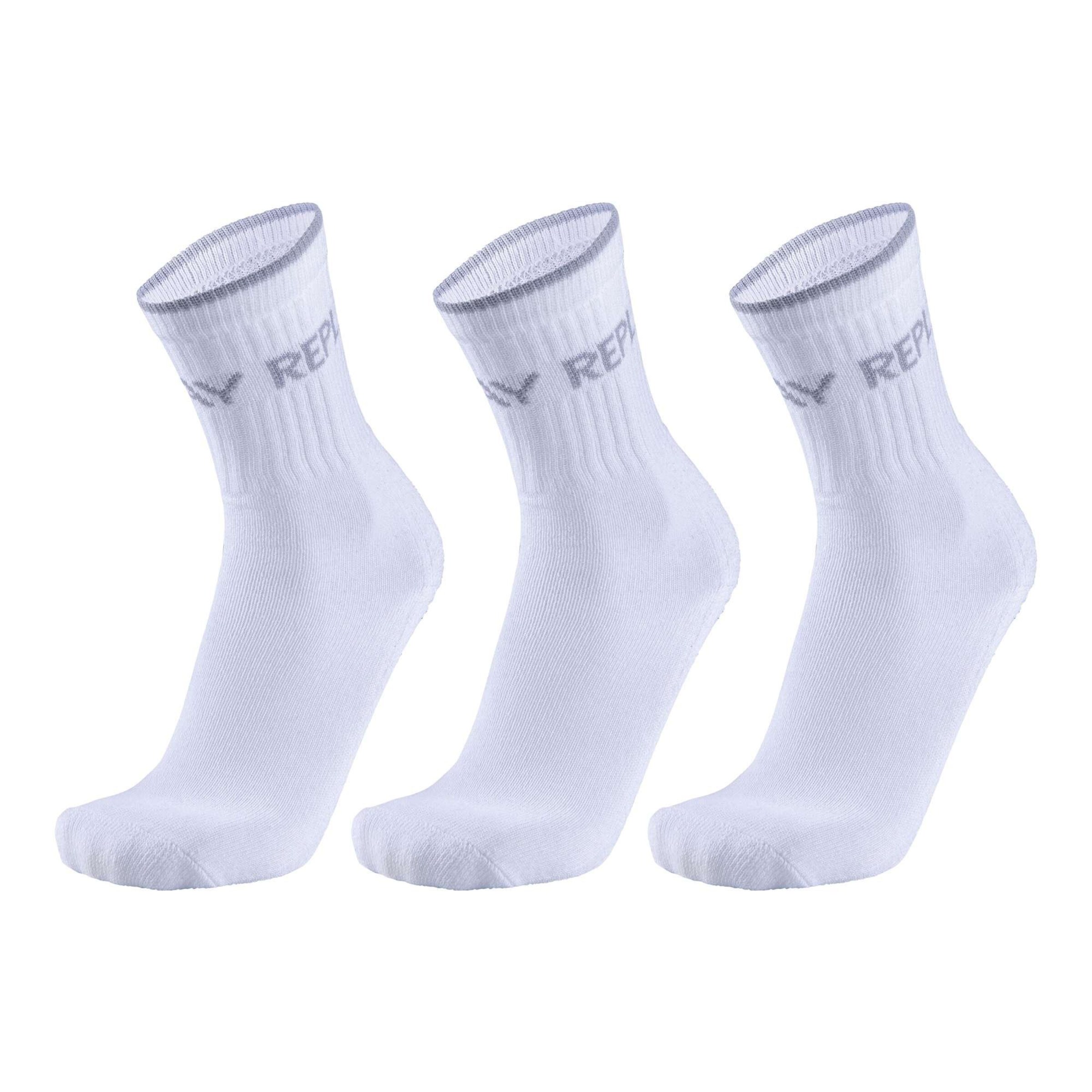 Chaussettes REPLAY en blanc : devant